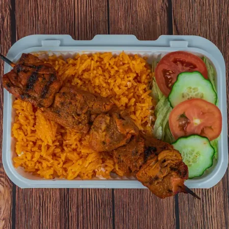 Chicken Kabab with Rice