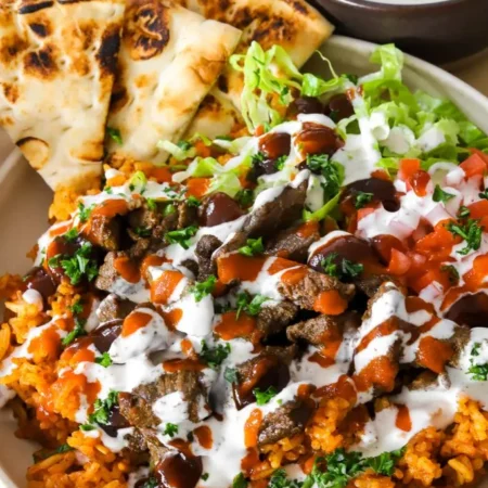 Lamb over rice by zakis halal food