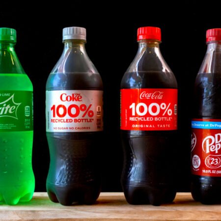 Bottle soda drink in a Queens, NY, halal restaurant