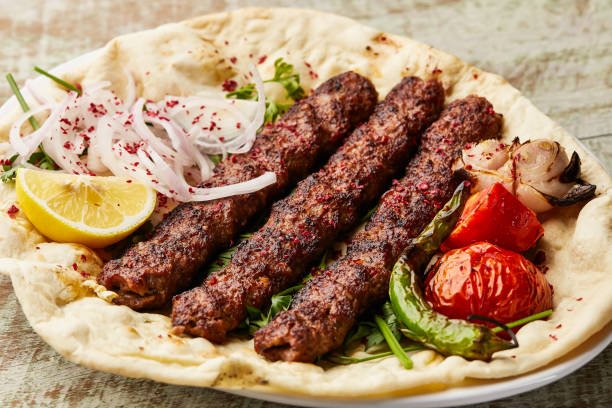 Halal kabab pita platter in Queens, NY