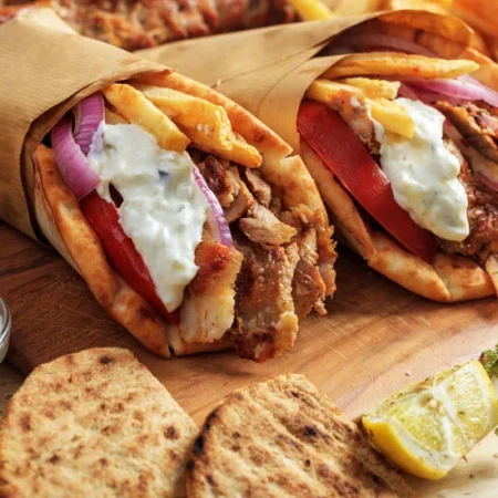 Halal mixed chicken and lamb gyro in Queens, NY