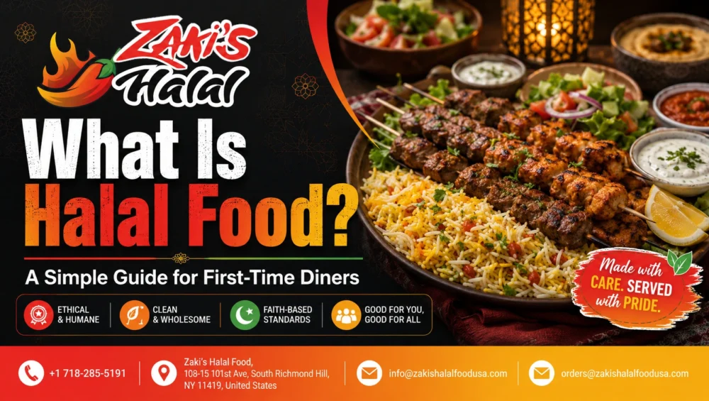 Simple guide explaining what halal food is for first-time diners in Queens NY”