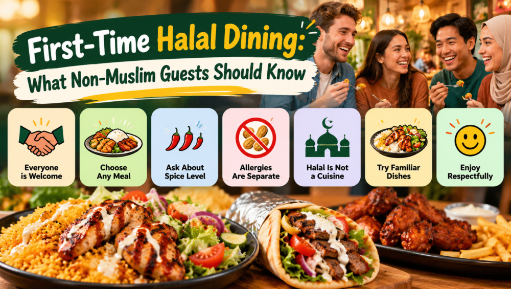 Guide for non-Muslims trying halal food at a restaurant in Queens